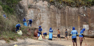 Ilha do Francês recebe mutirão de limpeza e conscientização ambiental