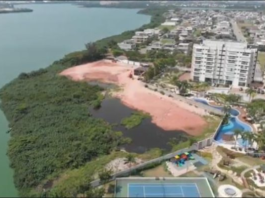 Ambientalistas e autoridades cobram fiscalização em obra que está aterrando margem da Lagoa de Jacarepaguá