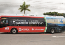Maricá começa a testar ônibus movido a hidrogênio e eletricidade
