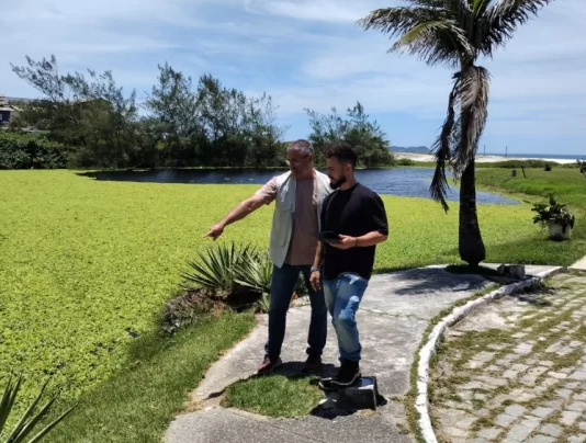 Secretaria de Meio Ambiente realiza vistoria técnica na Lagoa do Meio, no Foguete, em Cabo Frio