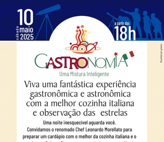 Gastronômia – 10 de Maio a partir das 18h