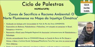 Ciclo de Palestras no Auditório do NUPEM/UFRJ