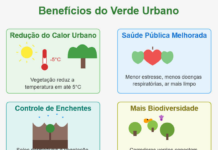 Arborização urbana como solução para ilhas de calor, enchentes e saúde pública