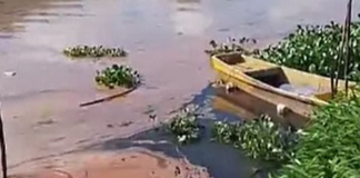 Denúncia de óleo diesel no rio Sarapuí