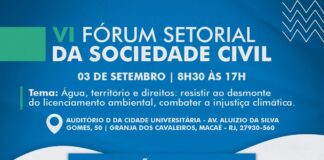 Inscrições abertas para VI Fórum Setorial da Sociedade Civil
