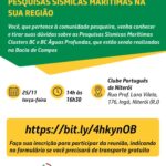 Reunião informativa sobre as pesquisas sísmicas marítimas na sua região