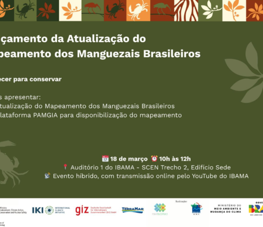 CONVITE: Lançamento da Atualização do Mapeamento dos Manguezais Brasileiros