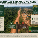 Acre: estradas invisíveis avançam e colocam em risco unidades de conservação e terras indígenas