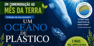 Exibição do documentário “UM OCEANO DE PLÁSTICO” – Dia 03/05, Domingo!