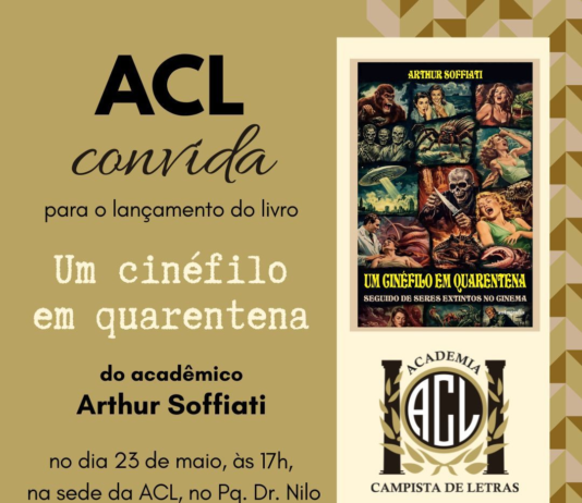 Lançamento do livro “Um cinéfilo em quarentena” de Arthur Soffiati