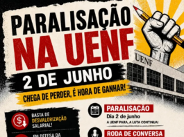Docentes da UENF realizam paralisação em 2 de junho e reforçam mobilização em defesa da universidade pública