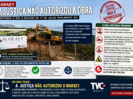Maraey: a Justiça não autorizou a obra. Entenda o que a decisão de 1º de julho realmente diz…